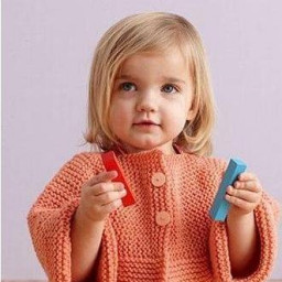 ​Простой кардиган спицами для девочки