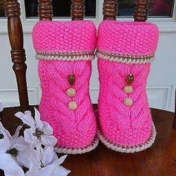 Пинетки спицами