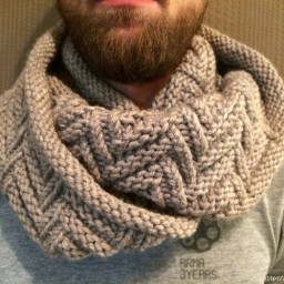 Мужской снуд спицами