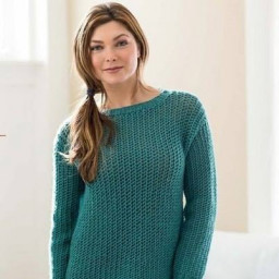 Пуловер спицами