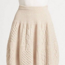 Юбка спицами