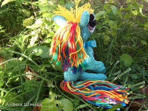 День мастера вязаной игрушки:  Пони "Радуга"