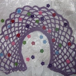 Сиреневый ажур . (  юный мастер 8 лет! )
