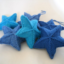 Вяжем звёзды спицами. Мастер-класс