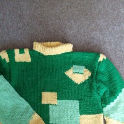 свитер для мальчика из остатков пряжи