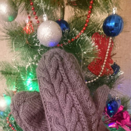 Варежки зимние