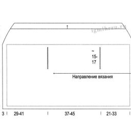 Безрукавка связанная поперек