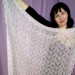 Шаль - паутинка ( квадратная)