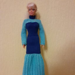 Платье "концертное" на куклу .