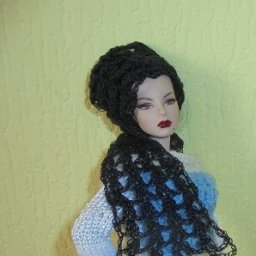 Палантин черный .