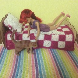 Мои повязушки:постельный комплект и коврик.