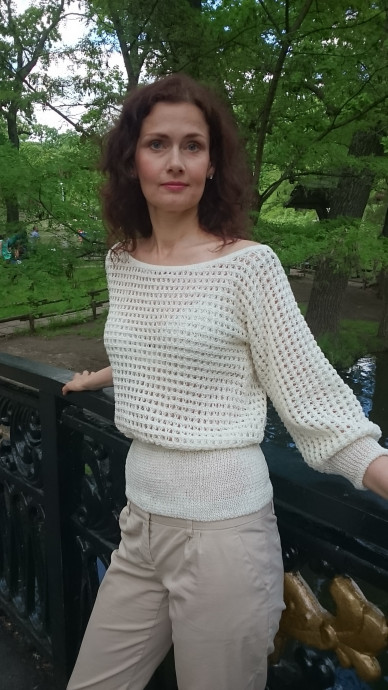 Блуза льняная белая 1 Блуза льняная белая 1