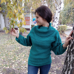 Свитер женский вязаный