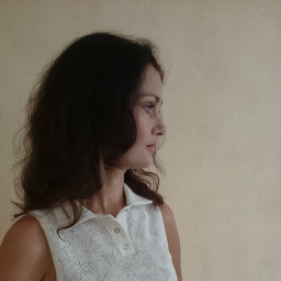 Блуза льняная вязаная