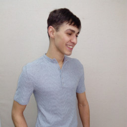 Мужская рубашка вязаная хлопок