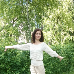 Блуза льняная белая