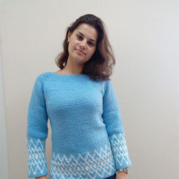 Свитер, пуловер связан крючком