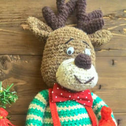 новогодний олень Рудольф