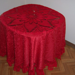 Скатерть на круглый стол.