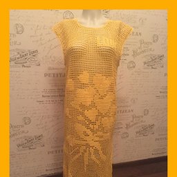 Пляжное платье  крючком