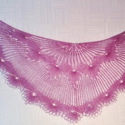 Шаль "Дикая герань"