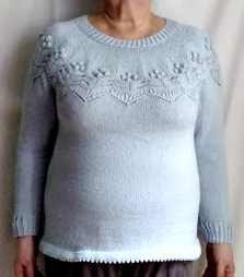 Пуловер с круглой кокеткой от Светланы Заец