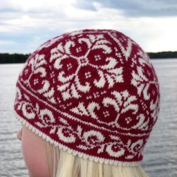 Комплект "Зимние узоры" (шапка+варежки)