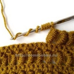Витые столбики крючком