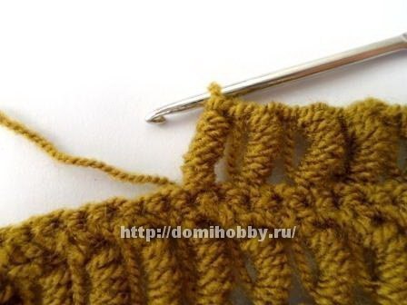 Витые столбики крючком Витые столбики крючком