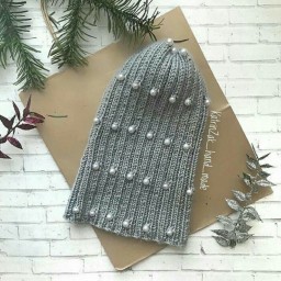 Простая шапочка, а жемчуг украшает!