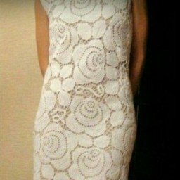 Платье крючком "Розы"