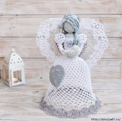 Нежные ажурные ангелочки крючком Нежные ажурные ангелочки крючком