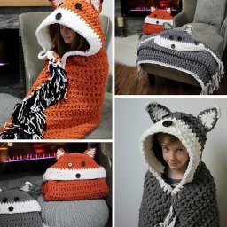 Плед с капюшоном