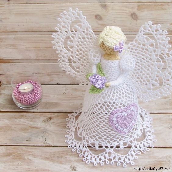 Нежные ажурные ангелочки крючком Нежные ажурные ангелочки крючком