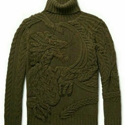 Живопись на вязаном изделии