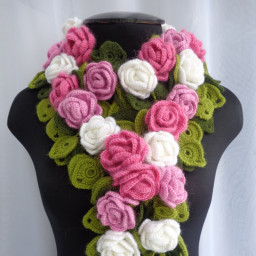 Шарф "Цветочная поляна"