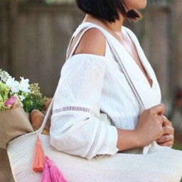 Вяжем сумку из веревки