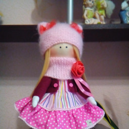 Интерьерная текстильная кукла "Полина"