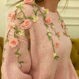 ​Украшение из текстильных цветов