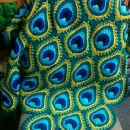 Узор "Павлинье перо"