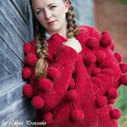 Такой узор или пришитые помпоны?