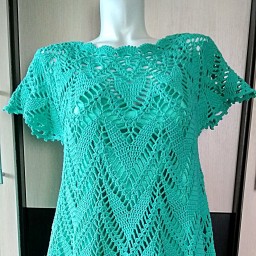 Платье "Бирюзовое настроение" ( по платью-тунике Полины Крайновой)