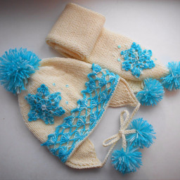 Авторский детский комплект "Снежинка"