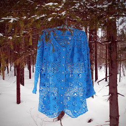 Авторский кардиган из мотивов "Ажурные Цветы"