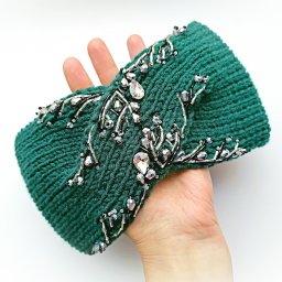 Повязка на голову со сверкающей расшивкой