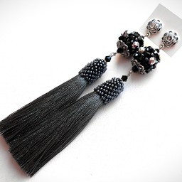 Бижутерия. Серьги-кисти.Часть 2 .