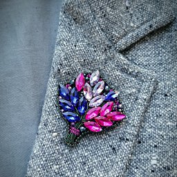 Брошь "Яркий букет"