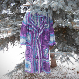 Авторский кардиган из мотивов "Лесные Сумерки"