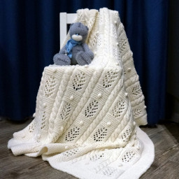 Новогодний подарок для малыша - плед «Снежный»