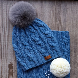 Шапочка и снуд-чудесный новогодний подарок под елочку!